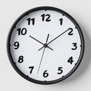 🕰️ moderne, handgeschriebene numerische Wall-Uhr Uhr