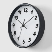 🕰️ moderne, handgeschriebene numerische Wall-Uhr Uhr (Winkel)