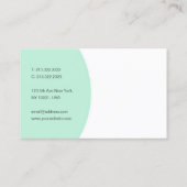 Moderne handgeschriebene Personalisierte Elegant M Visitenkarte (Rückseite)