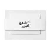 Moderne handgeschriebene Retro Bold einzigartige H Einladungsbanderole (Vorderseite Beispiel)