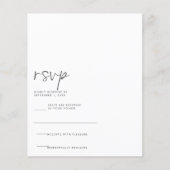 Moderne handgeschriebene RSVP-Karte (Vorderseite)