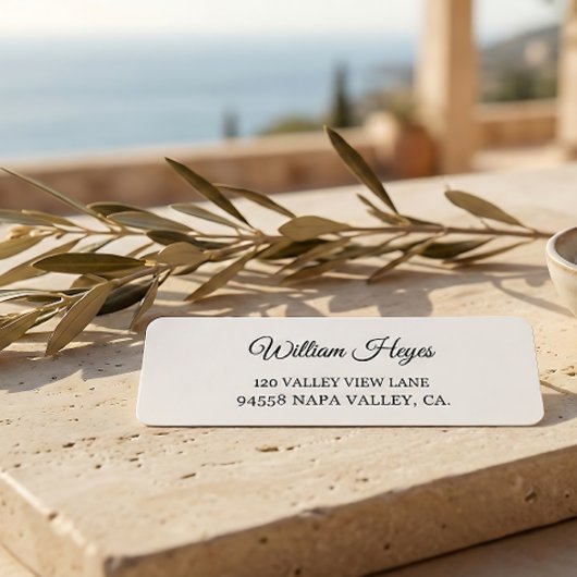 Moderne handgeschriebene Rücksende-Adressetiketten