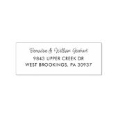 Moderne handgeschriebene Rücksendeadresse Gummistempel (Prägung)