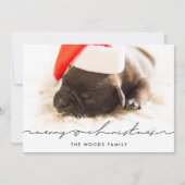 Moderne handgeschriebene Schrift Frohe Weihnachten (Vorderseite)
