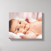 Moderne handgeschriebene Schrift Glauben Leinwanddruck (Vorderseite)