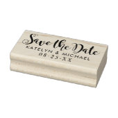 Moderne handgeschriebene Schrift Save the Date Hoc Gummistempel (Stempel)