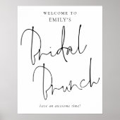 Moderne handgeschriebene Schrift Willkommen bei Br Poster (Vorne)