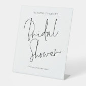 Moderne handgeschriebene Schrift Willkommen im Bra Sockelschild (Vorderseite)