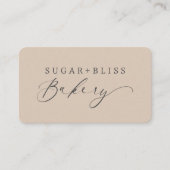 Moderne handgeschriebene Script Bakery Loyalty Car Treuekarte (Vorderseite)