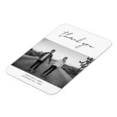 Moderne handgeschriebene Script-Foto Hochzeit Viel Magnet (Linke Seite)