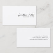 Moderne handgeschriebene Skriptbezeichnung Einfach Visitenkarte (Vorne/Hinten)