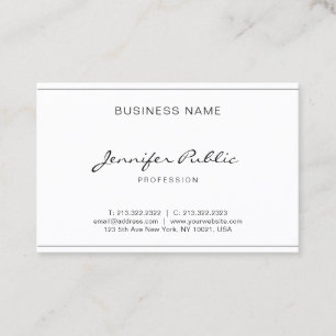 Moderne, handgeschriebene Skripte Elegant Einfach Visitenkarte