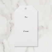 Moderne handgeschriebene Skripte Frohe Weihnachten Geschenkanhänger (Rückseite)