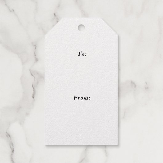 Moderne handgeschriebene Skripte Frohe Weihnachten Geschenkanhänger (Rückseite)