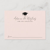 Moderne, handgeschriebene Skriptsprache - Abschlus Begleitkarte (Vorderseite)