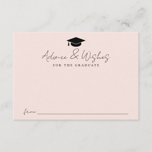 Moderne, handgeschriebene Skriptsprache - Abschlus Begleitkarte (Vorderseite)