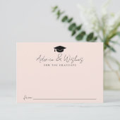 Moderne, handgeschriebene Skriptsprache - Abschlus Begleitkarte (Stehend Vorderseite)