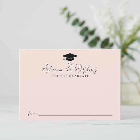 Moderne, handgeschriebene Skriptsprache - Abschlus Begleitkarte (Stehend Vorderseite)