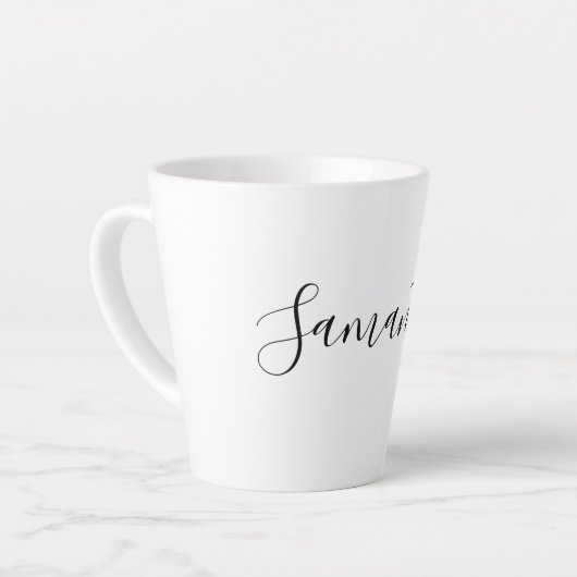 Moderne handgeschriebene Skripttypografie Milchtasse (Linke Ecke)