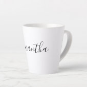 Moderne handgeschriebene Skripttypografie Milchtasse (Rechte Ecke)