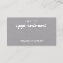 Moderne handgeschriebene, stilvolle Gray-Erinnerun Terminkarte