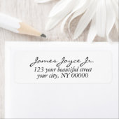 Moderne handgeschriebene stilvolle Rücksendeadress (Insitu)