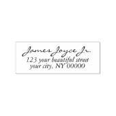 Moderne handgeschriebene stilvolle Rücksendeadress Gummistempel (Stempel)