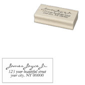 Moderne handgeschriebene stilvolle Rücksendeadress Gummistempel (Stempel)