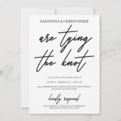 Moderne handgeschriebene Typografie Einladung (Vorderseite)