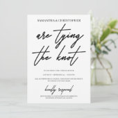 Moderne handgeschriebene Typografie Einladung (Stehend Vorderseite)