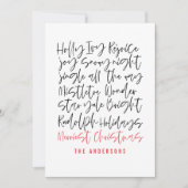 Moderne handgeschriebene Typografie Holiday Foto (Vorderseite)