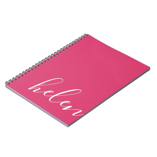 Moderne handgeschriebene Typografie Skriptbezeichn Notizblock (Linke Seite)