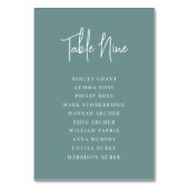 Moderne handgeschriebene und klassische Serif-Gäst Tischnummer (Vorderseite)