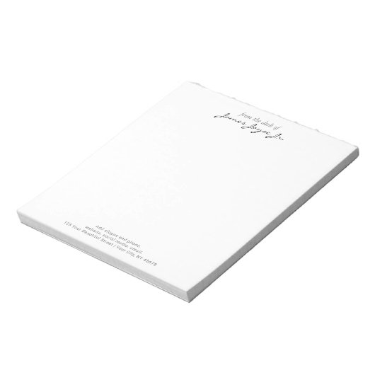 Moderne, handgeschriebene und stilvolle Zimmer vom Notizblock (Rotiert)