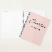 Moderne handgeschriebene Unterschrift Script Blush Planer (Anzeige)
