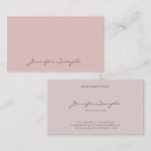 Moderne, handgeschriebene Vorlage Eleganter Text Visitenkarte (Vorne/Hinten)