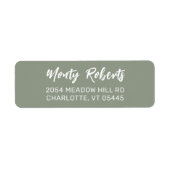 Moderne Handgezeichnet | Custom Return Address Lab (Vorne)