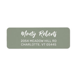 Moderne Handgezeichnet | Custom Return Address Lab