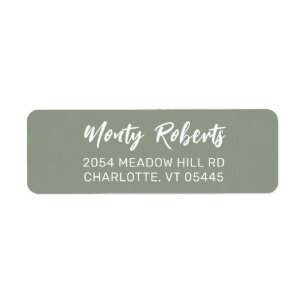 Moderne Handgezeichnet Custom Return Address Lab
