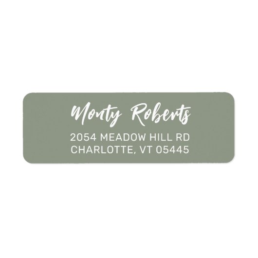 Moderne Handgezeichnet | Custom Return Address Lab (Vorne)