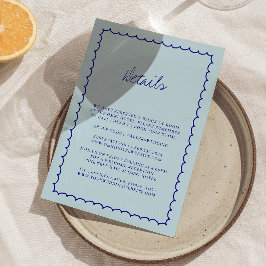 Moderne handGezeichnet Hochzeitskarte Begleitkarte