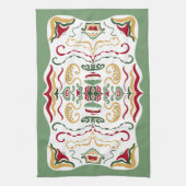 Moderne handgezeichnet Kunst in aktualisierten Fer Geschirrtuch (Vertikal)