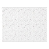 Moderne handgezeichnet Taupe Periwinkle Blume Tischdecke (Vorderseite (Horizontal))