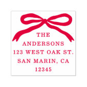 Moderne handGezeichnet Weihnachtsfeiertage in Red Permastempel (Design)