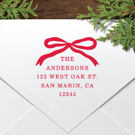 Moderne handGezeichnet Weihnachtsfeiertage in Red Permastempel