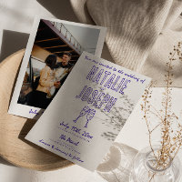 Moderne handgezeichnete Retro-Foto-Hochzeit