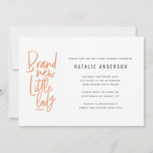 Moderne, handgezogene Babydusche laden