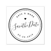 Moderne Handkalligrafie-Hochzeit rettet das Datum Permastempel (Design)