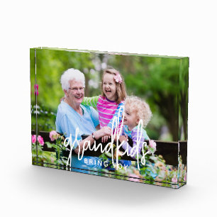 Moderne Handlettering Enkelkinder Fotoblock