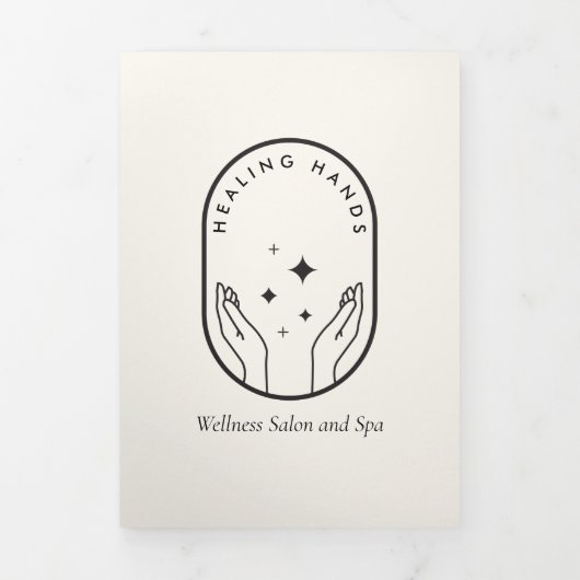 Moderne Handmassage, Wellness Broschüre (Cover)